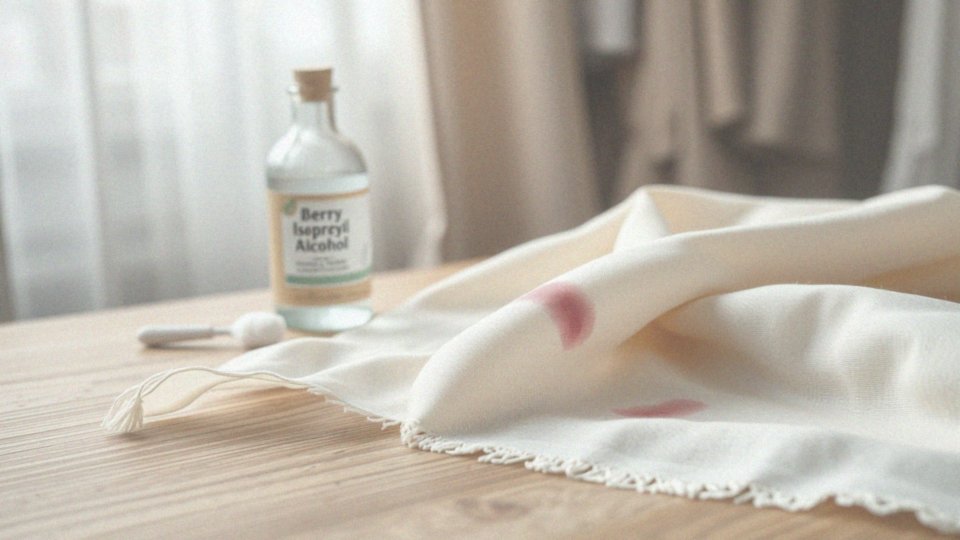 Jak zastosować spirytus do usunięcia plam z delikatnych tkanin?