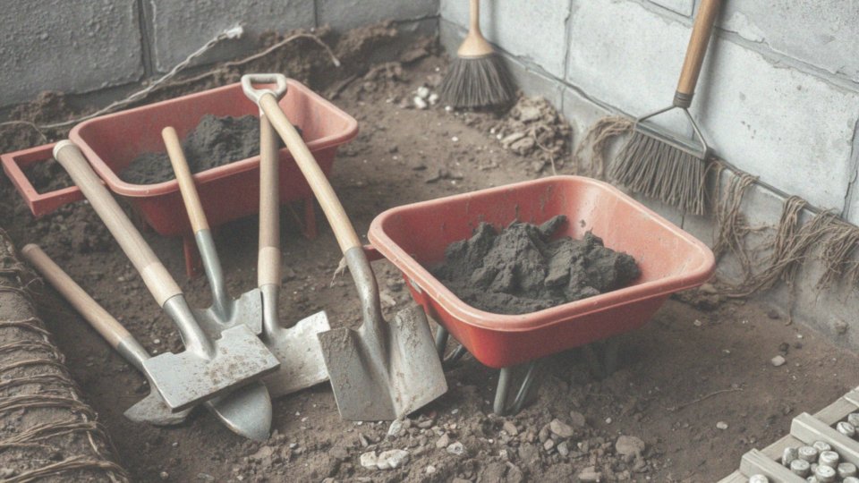 Jakie są kluczowe narzędzia do odkopania fundamentów?