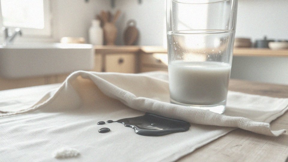 Jak zimne mleko może pomóc w usuwaniu plam z atramentu?